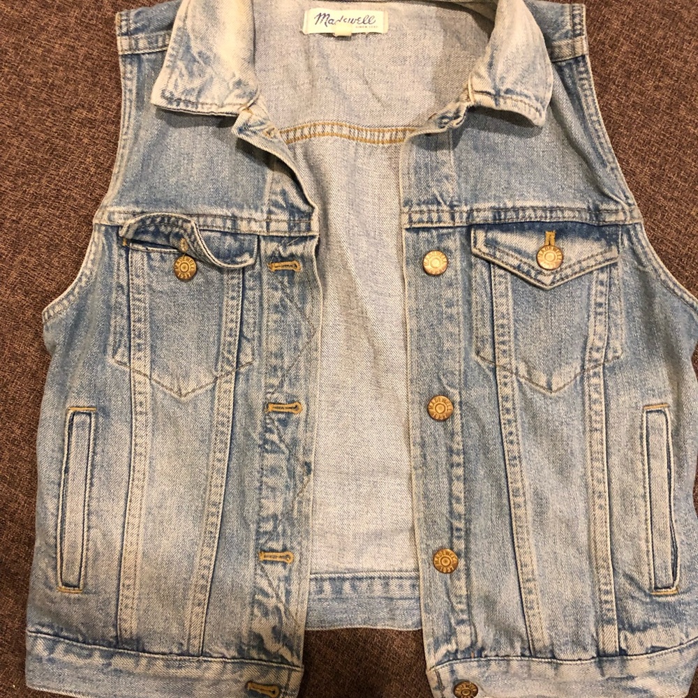 Madewell Denim Vest - Medium Wash